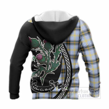 Bell Family Crest Tartan Knitted Hoodie Alba Thistle Inspired