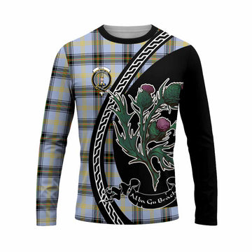 Bell Family Crest Tartan Long Sleeve T-Shirt Alba Thistle Inspired - Tartan Vibes Clothing