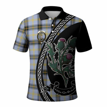 Bell Family Crest Tartan Polo Shirt Alba Thistle Inspired