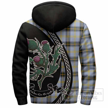 Bell Family Crest Tartan Sherpa Hoodie Alba Thistle Inspired