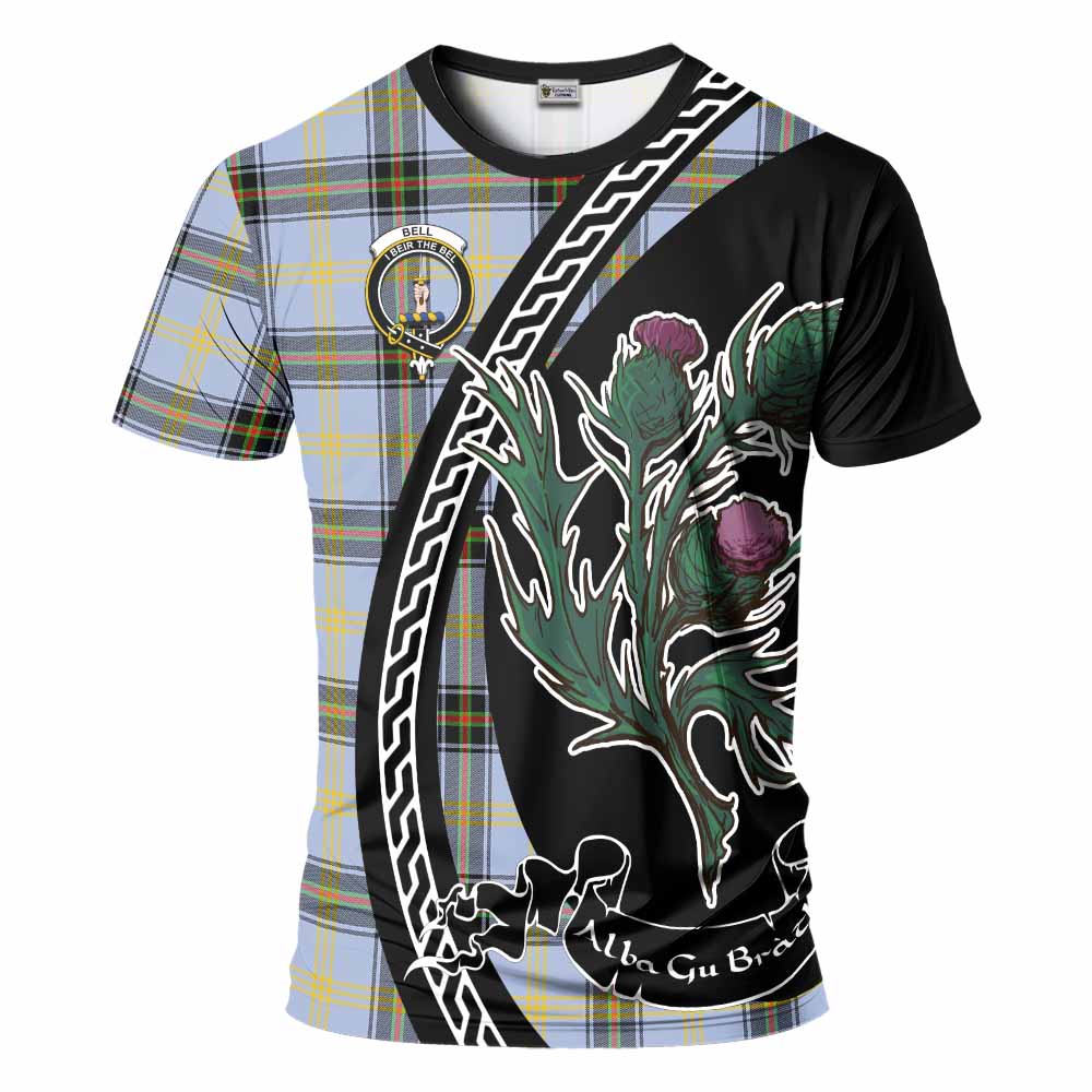 Bell Family Crest Tartan T-Shirt Alba Thistle Inspired - Tartan Vibes Clothing