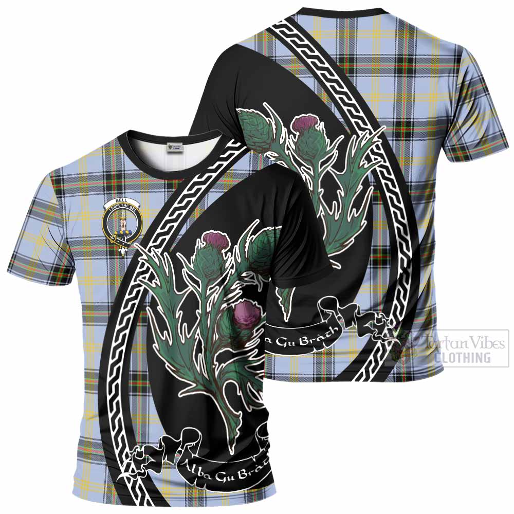 Bell Family Crest Tartan T-Shirt Alba Thistle Inspired - Tartan Vibes Clothing