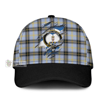 Bell of the Borders Tartan Classic Cap with Family Crest In Me Style