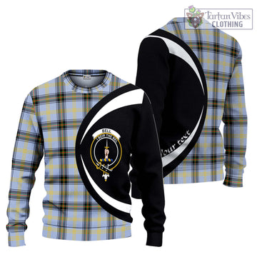 Bell of the Borders Tartan Ugly Sweater with Family Crest Circle Style Unisex - Tartan Vibes Clothing