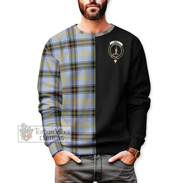 Bell of the Borders Tartan Sweatshirt with Family Crest and Half Of Me Style Unisex - Tartanvibesclothing Shop