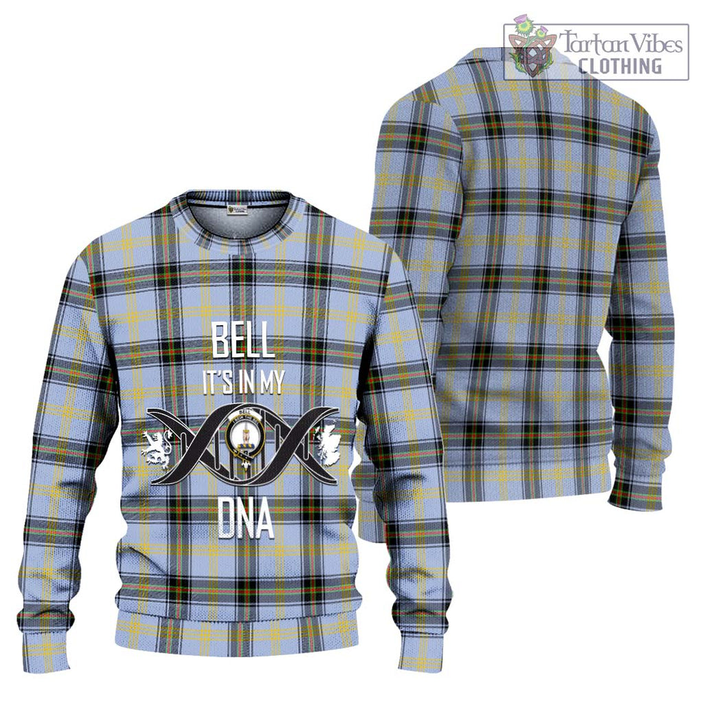 Bell of the Borders Tartan Knitted Sweater with Family Crest DNA In Me Style Unisex - Tartanvibesclothing Shop