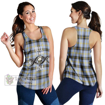 Bell of the Borders Tartan Women's Racerback Tanks with Family Crest DNA In Me Style 4XL - Tartanvibesclothing Shop