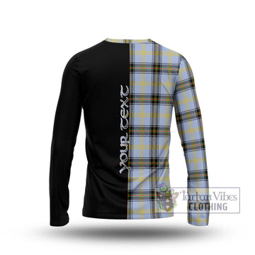 Bell of the Borders Tartan Long Sleeve T-Shirt with Family Crest and Half Of Me Style