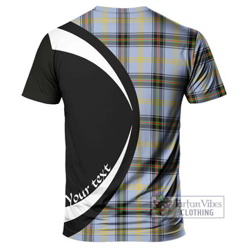 Bell of the Borders Tartan T-Shirt with Family Crest Circle Style