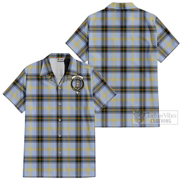 Bell of the Borders Tartan Cotton Hawaiian Shirt with Family Crest Kid - Tartan Vibes Clothing
