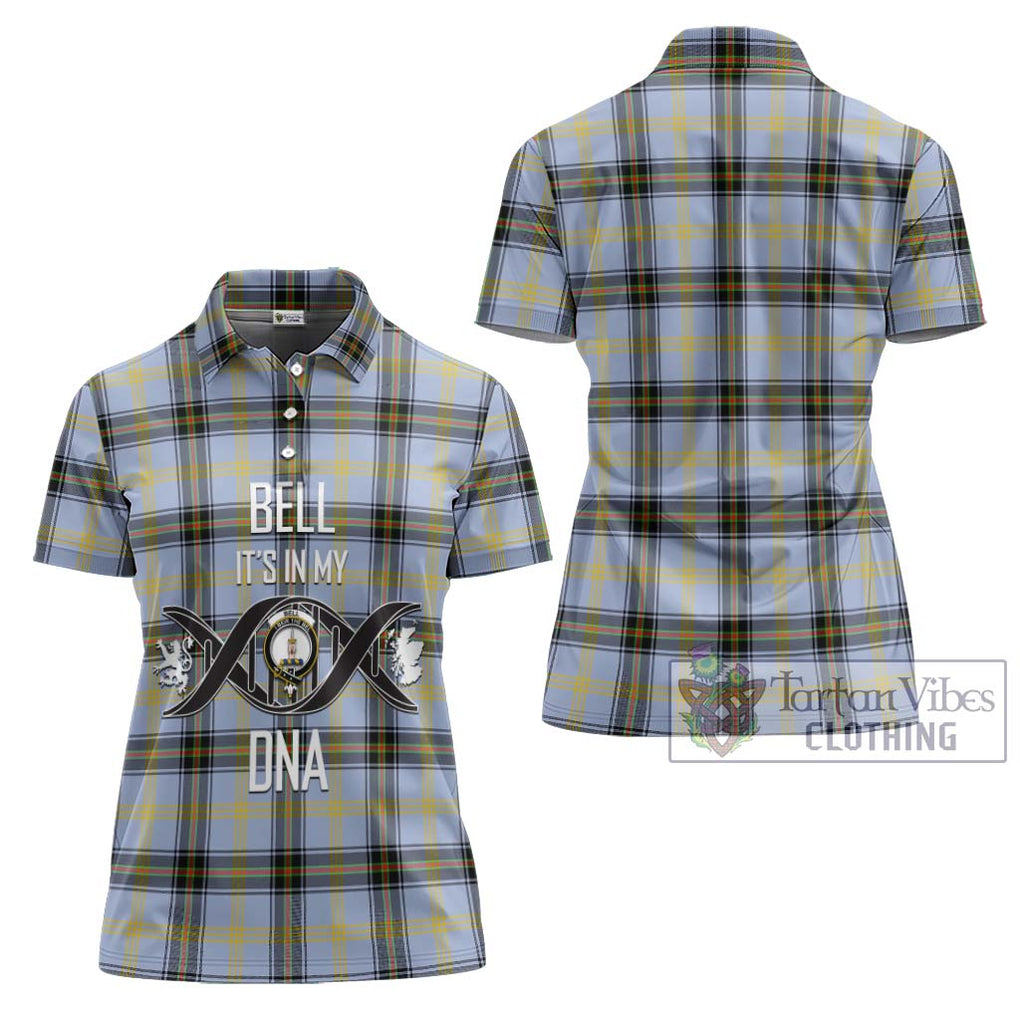 Bell of the Borders Tartan Women's Polo Shirt with Family Crest DNA In Me Style - Tartanvibesclothing Shop