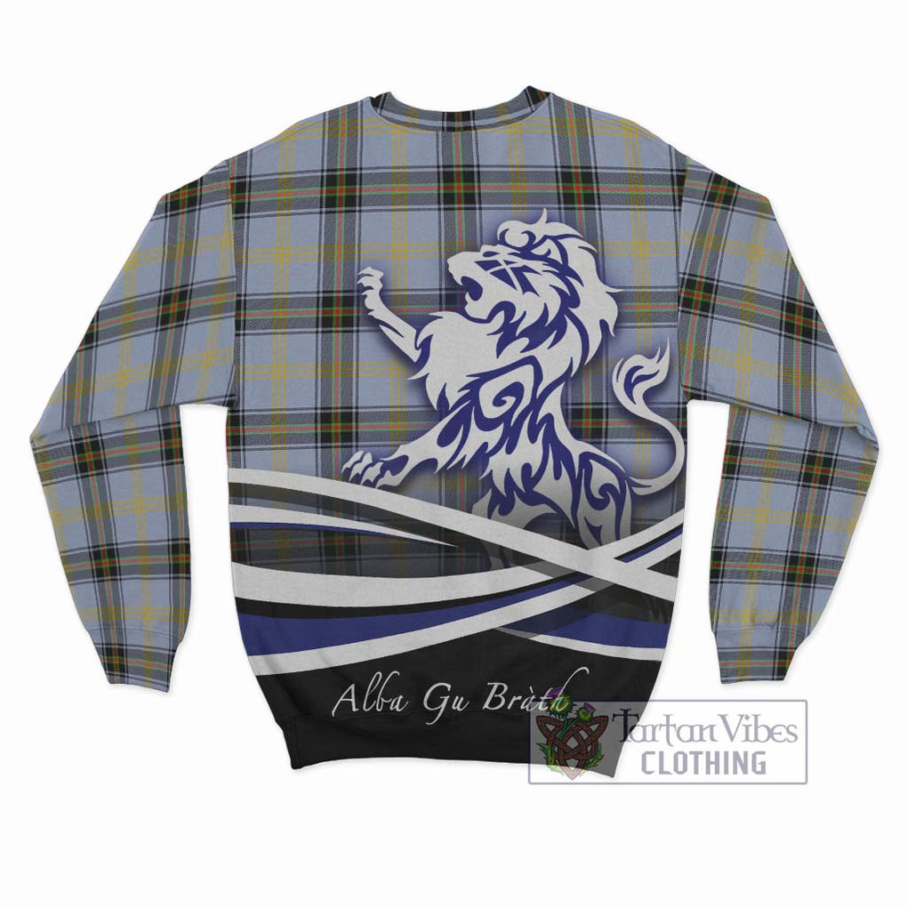 Bell of the Borders Tartan Sweatshirt with Alba Gu Brath Regal Lion Emblem - Tartanvibesclothing Shop