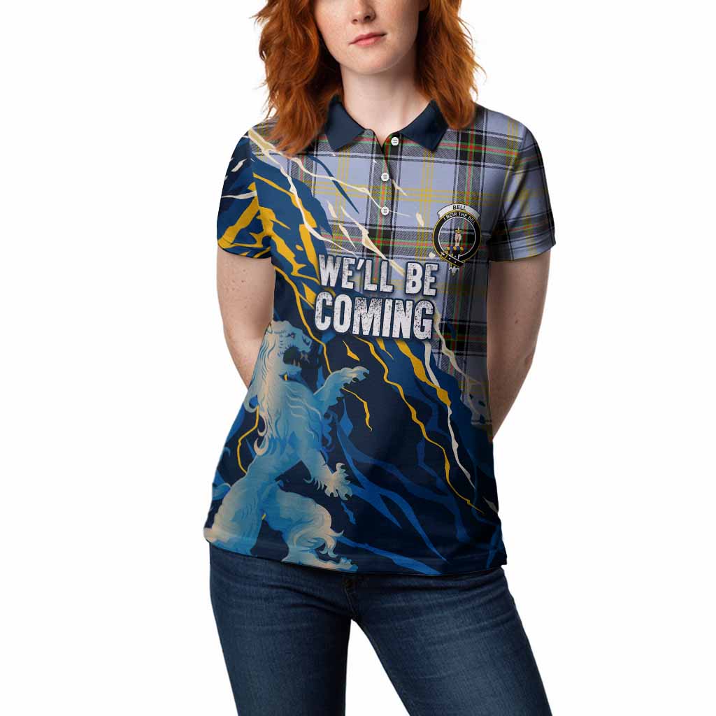 Bell Scotland Tartan Women Polo Shirt WC2026 Football - We'll Be Coming