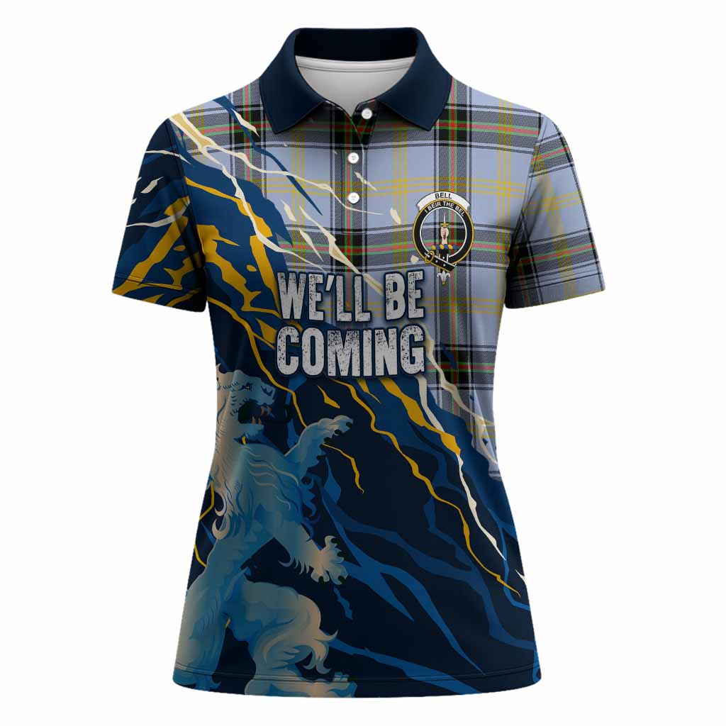 Bell Scotland Tartan Women Polo Shirt WC2026 Football - We'll Be Coming