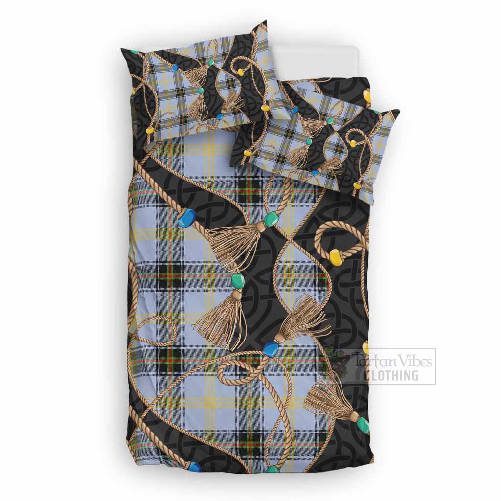 Bell Scottish Tartan Twisted Ropes Stylized Bedding Set UK Bedding Set UK Double 79*79 inch - Tartan Vibes Clothing