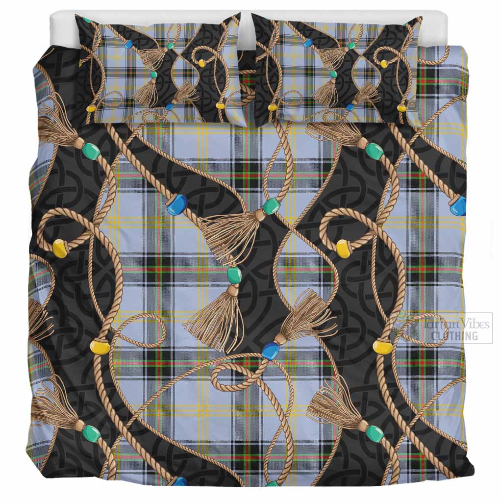 Bell Scottish Tartan Twisted Ropes Stylized Bedding Set UK Bedding Set UK Super King 104*94 inch - Tartan Vibes Clothing