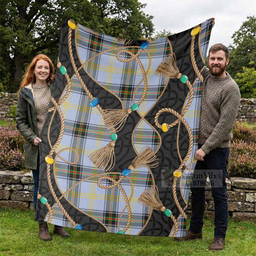 Bell Scottish Tartan Twisted Ropes Stylized Blanket - Tartan Vibes Clothing