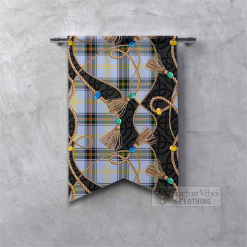 Bell Scottish Tartan Twisted Ropes Stylized Gonfalon