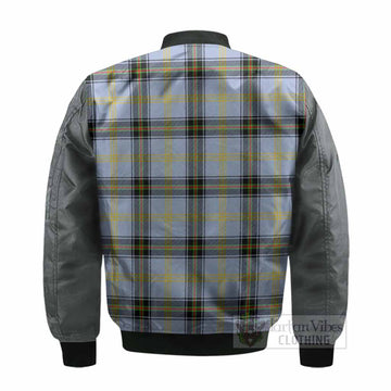 Bell Tartan Accent Bomber Jacket with Family Crest