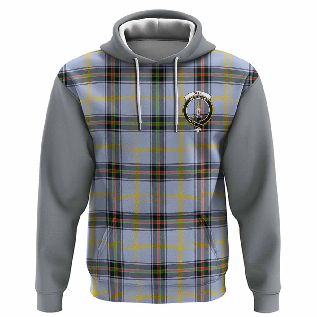 Bell Tartan Accent Hoodie with Family Crest