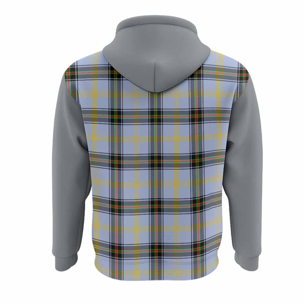 Bell Tartan Accent Hoodie with Family Crest