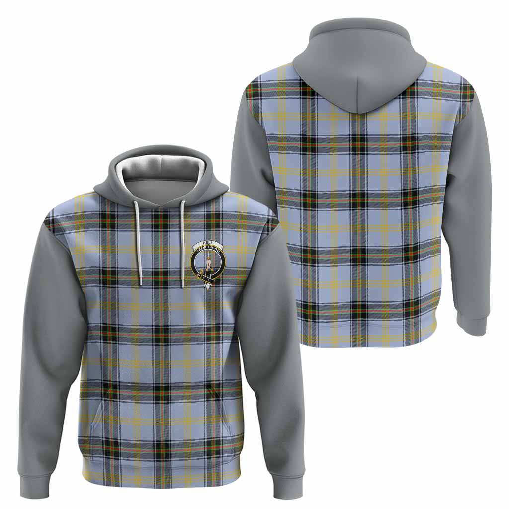Bell Tartan Accent Hoodie with Family Crest