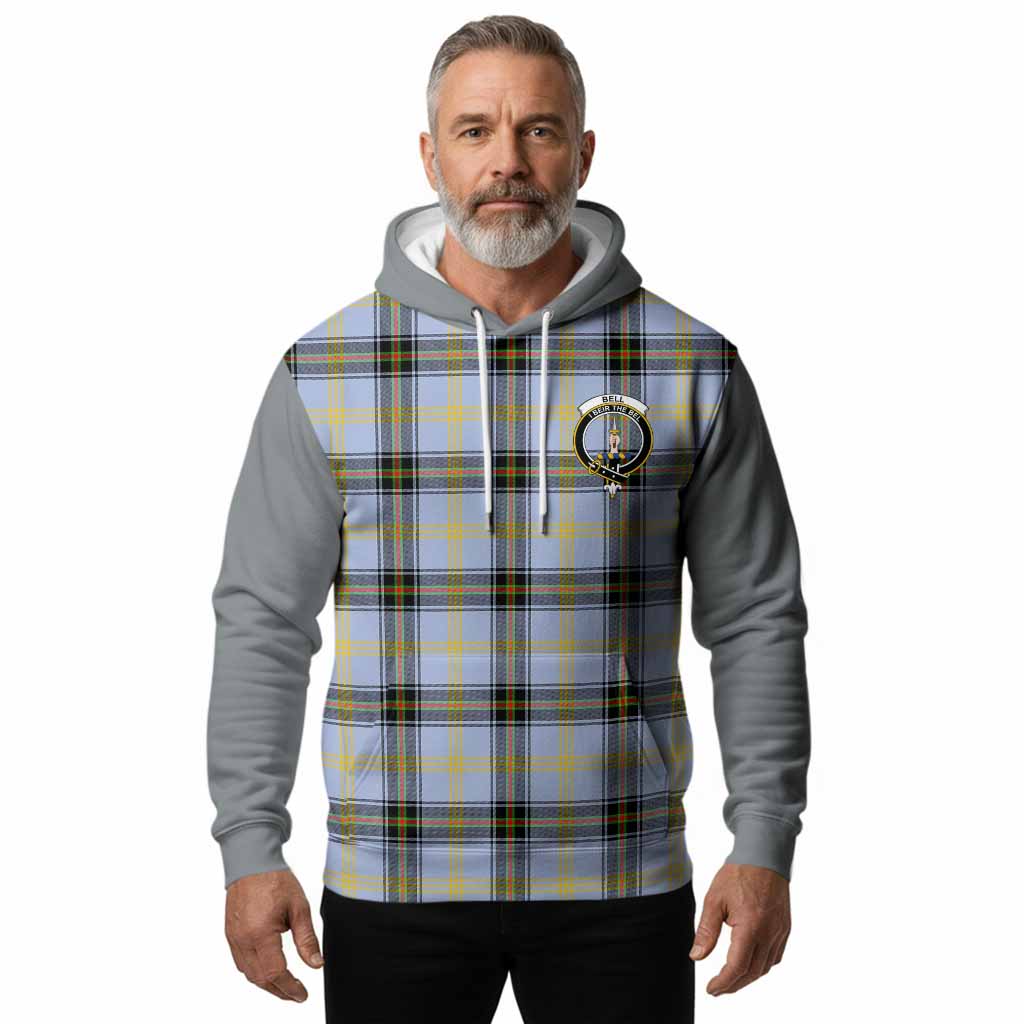 Bell Tartan Accent Hoodie with Family Crest