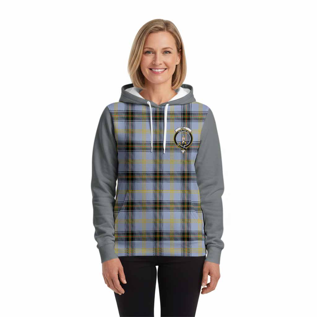 Bell Tartan Accent Hoodie with Family Crest