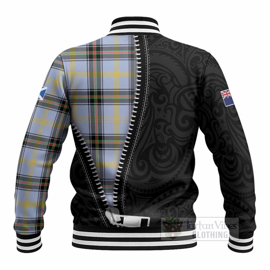 Bell Tartan Baseball Jacket New Zealand Pattern Unique Zipper Stylized