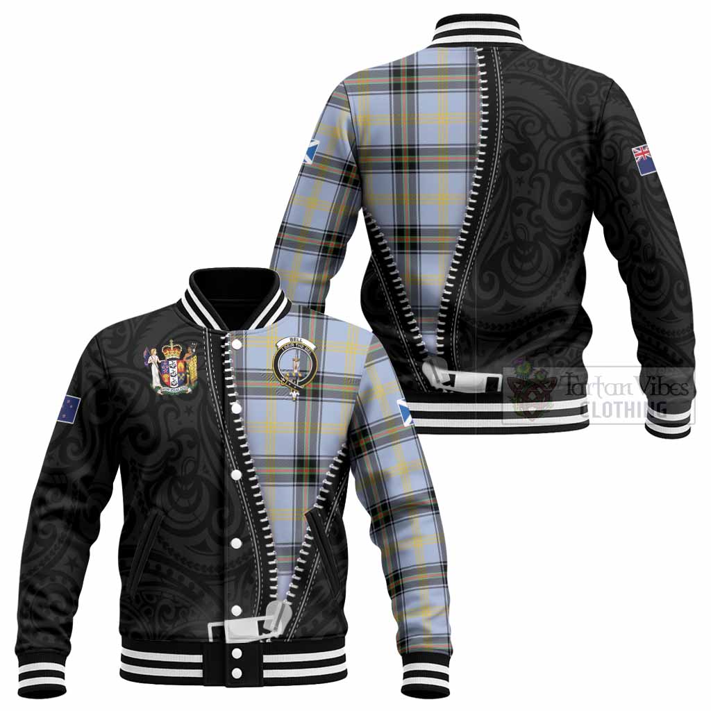 Bell Tartan Baseball Jacket New Zealand Pattern Unique Zipper Stylized