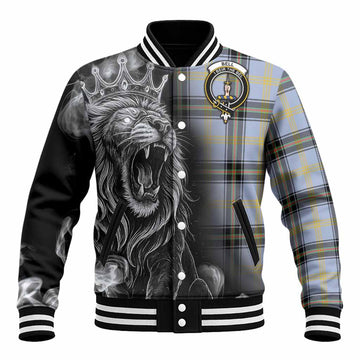 Bell Tartan Baseball Jacket Roaring Lion Heritage