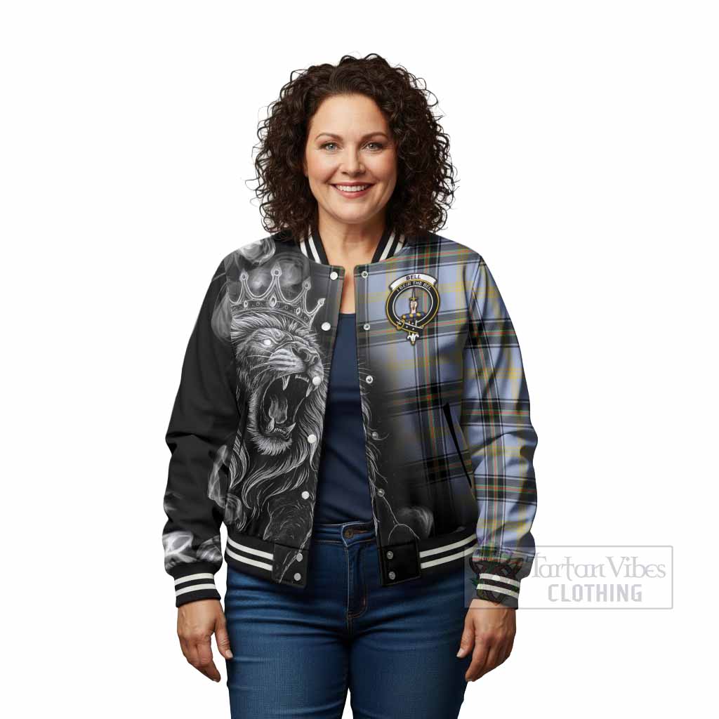 Bell Tartan Baseball Jacket Roaring Lion Heritage