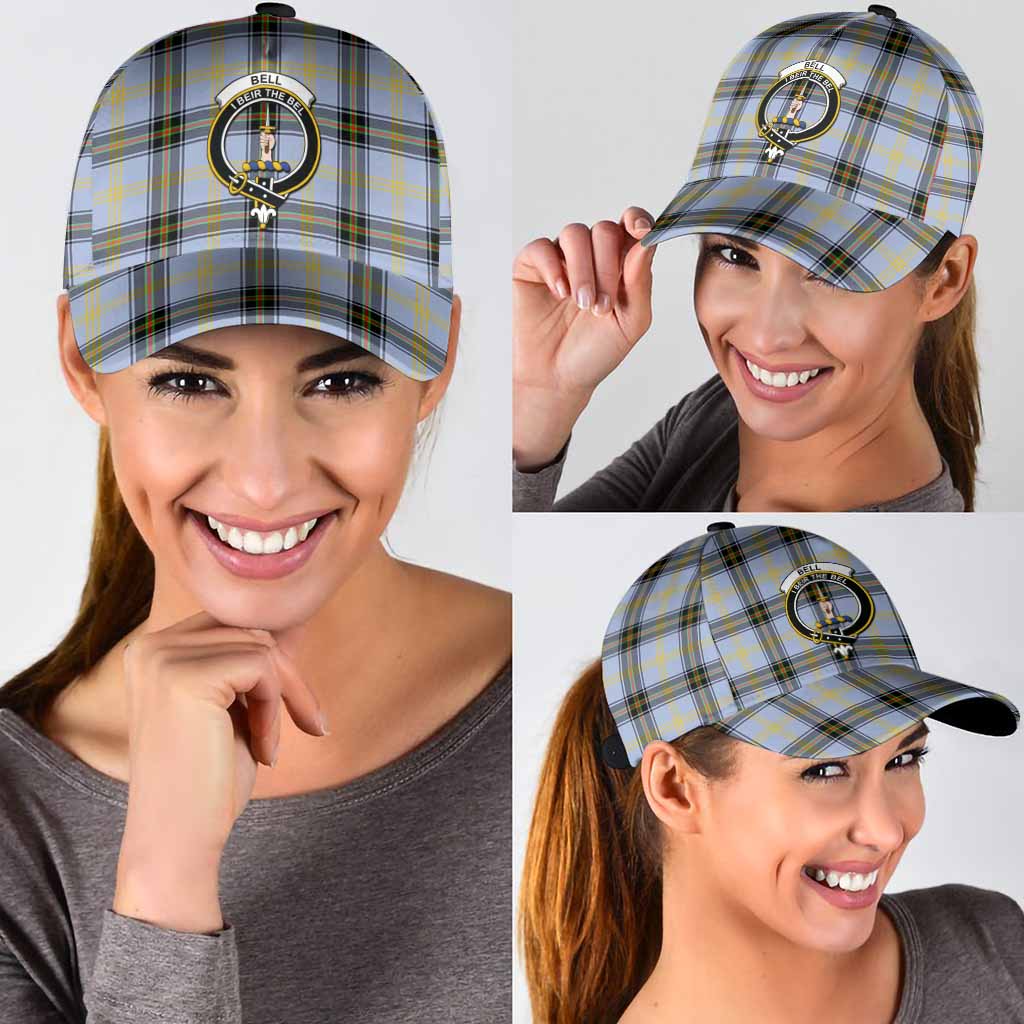 Bell Tartan Classic Cap with Family Crest