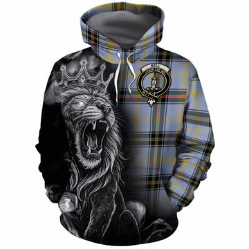 Bell Tartan Cotton Hoodie Roaring Lion Heritage