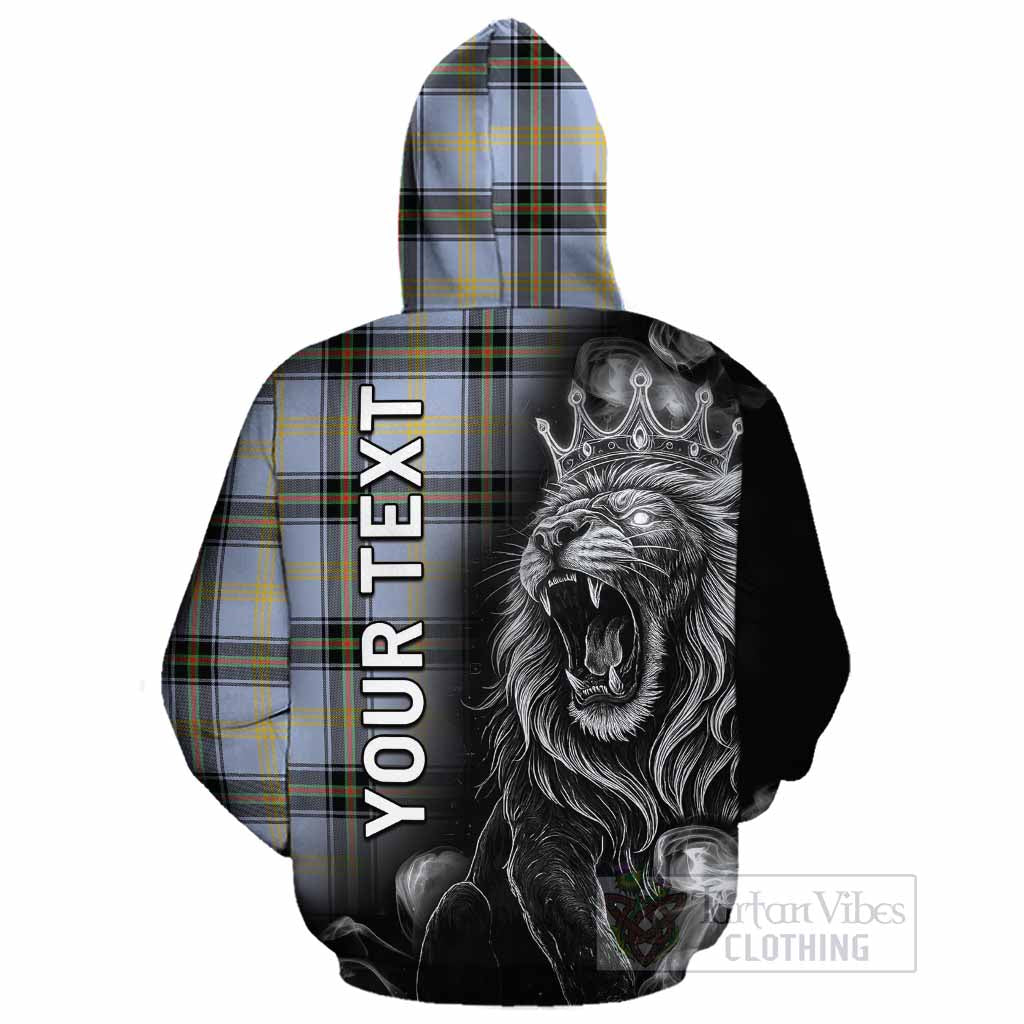 Bell Tartan Cotton Hoodie Roaring Lion Heritage