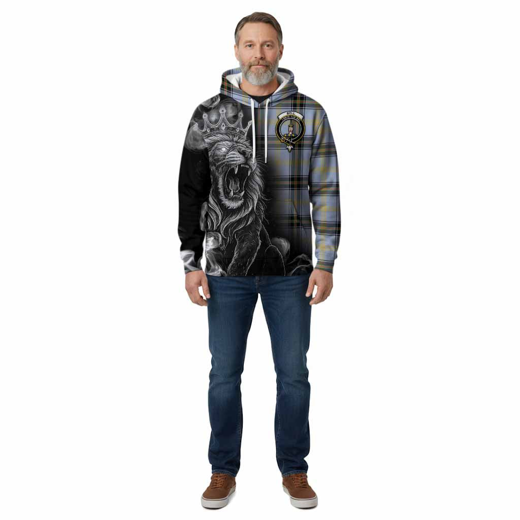 Bell Tartan Cotton Hoodie Roaring Lion Heritage