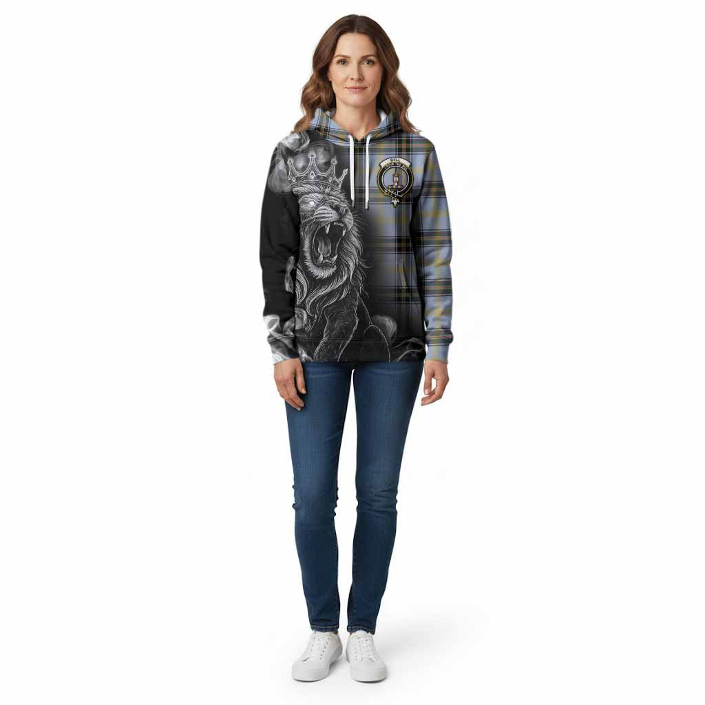 Bell Tartan Cotton Hoodie Roaring Lion Heritage