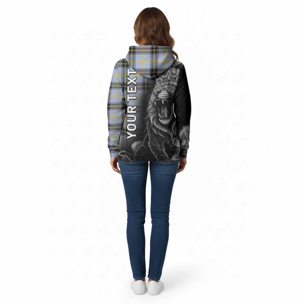 Bell Tartan Cotton Hoodie Roaring Lion Heritage