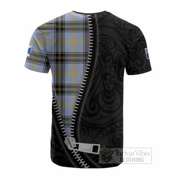 Bell Tartan Cotton T-shirt New Zealand Pattern Unique Zipper Stylized