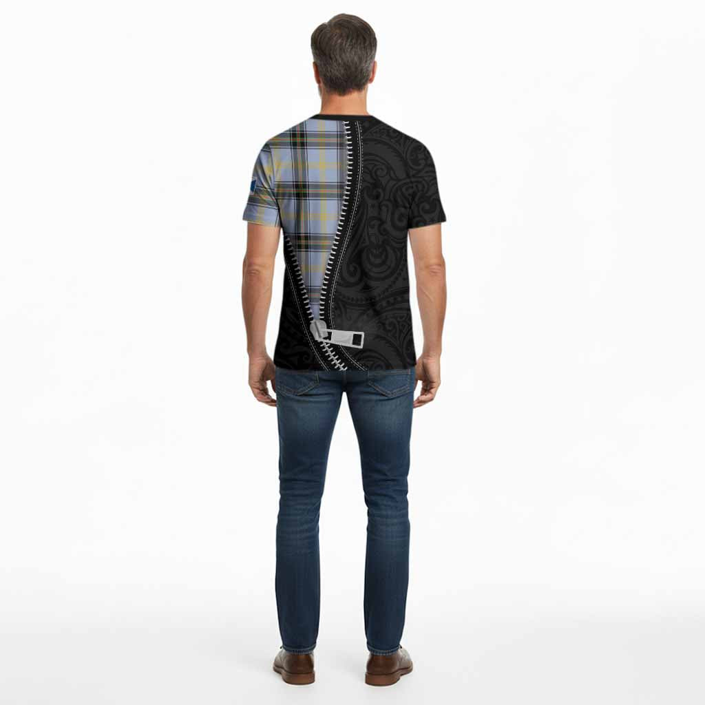 Bell Tartan Cotton T-shirt New Zealand Pattern Unique Zipper Stylized