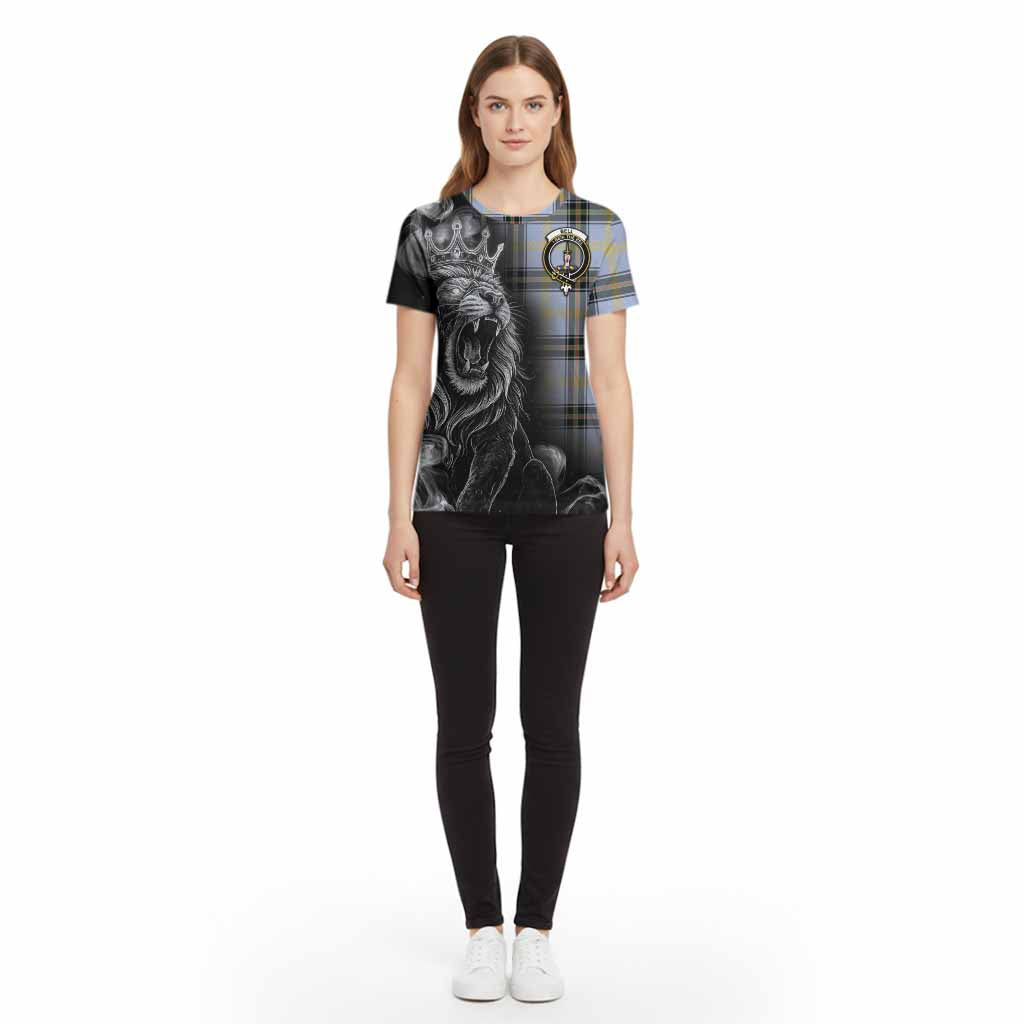 Bell Tartan Cotton T-shirt Roaring Lion Heritage