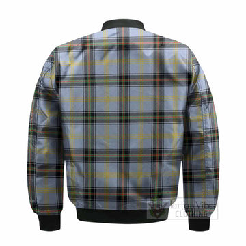 Bell Tartan Crest Bomber Jacket Ferocious Lion Style