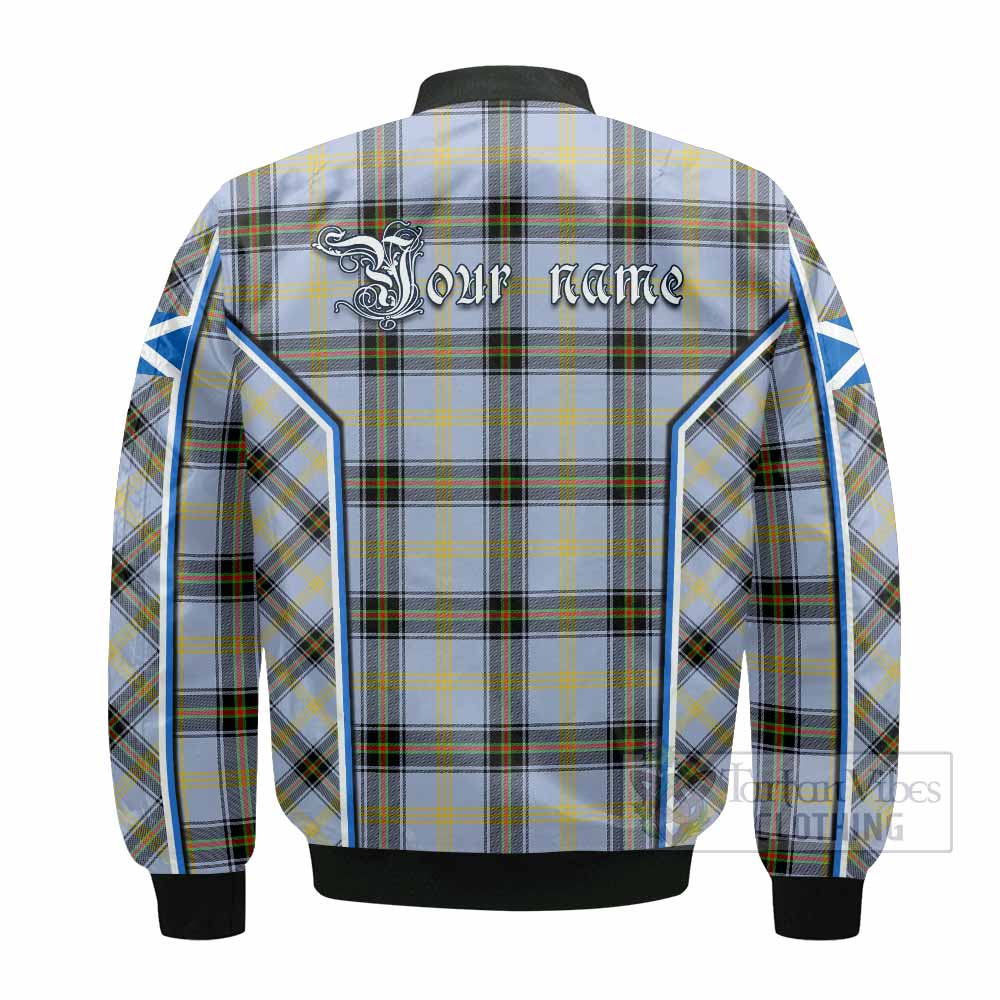 Bell Tartan Crest Bomber Jacket Scotland Coat of Arm Flag Style - Tartan Vibes Clothing