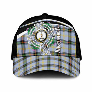 Bell Tartan Crest Classic Cap Scottish Thistle Celtic Cross Alba Gu Brath
