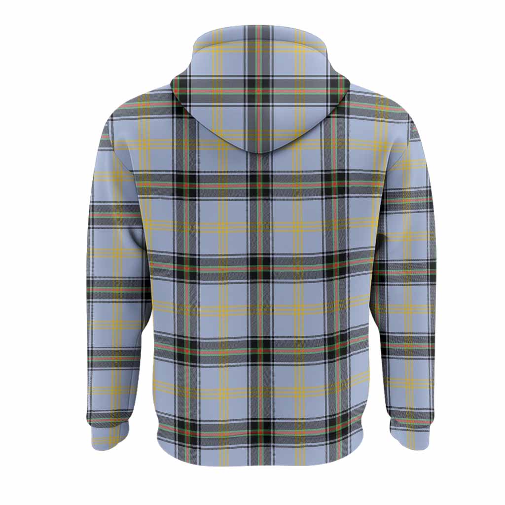 Bell Tartan Crest Hoodie Ferocious Lion Style