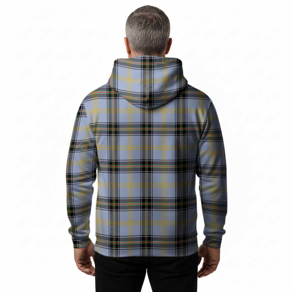Bell Tartan Crest Hoodie Ferocious Lion Style