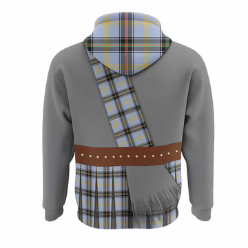 Bell Tartan Crest Hoodie Kilt Costume Style