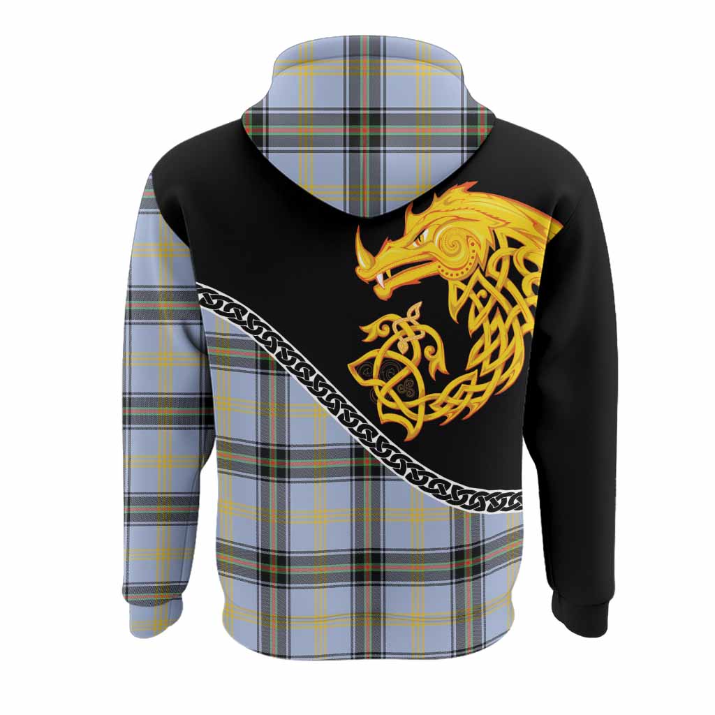 Bell Tartan Crest Hoodie Legendary Dragon Knot Half Style