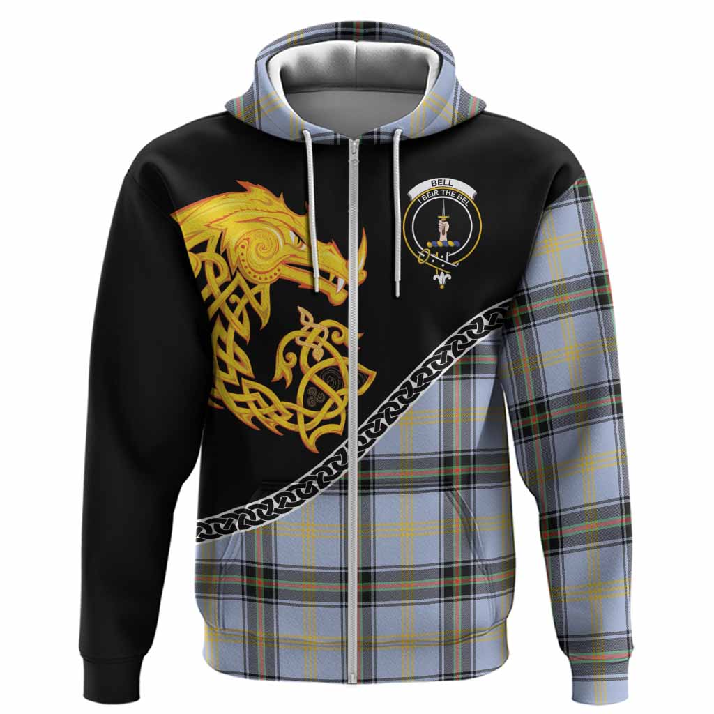 Bell Tartan Crest Hoodie Legendary Dragon Knot Half Style