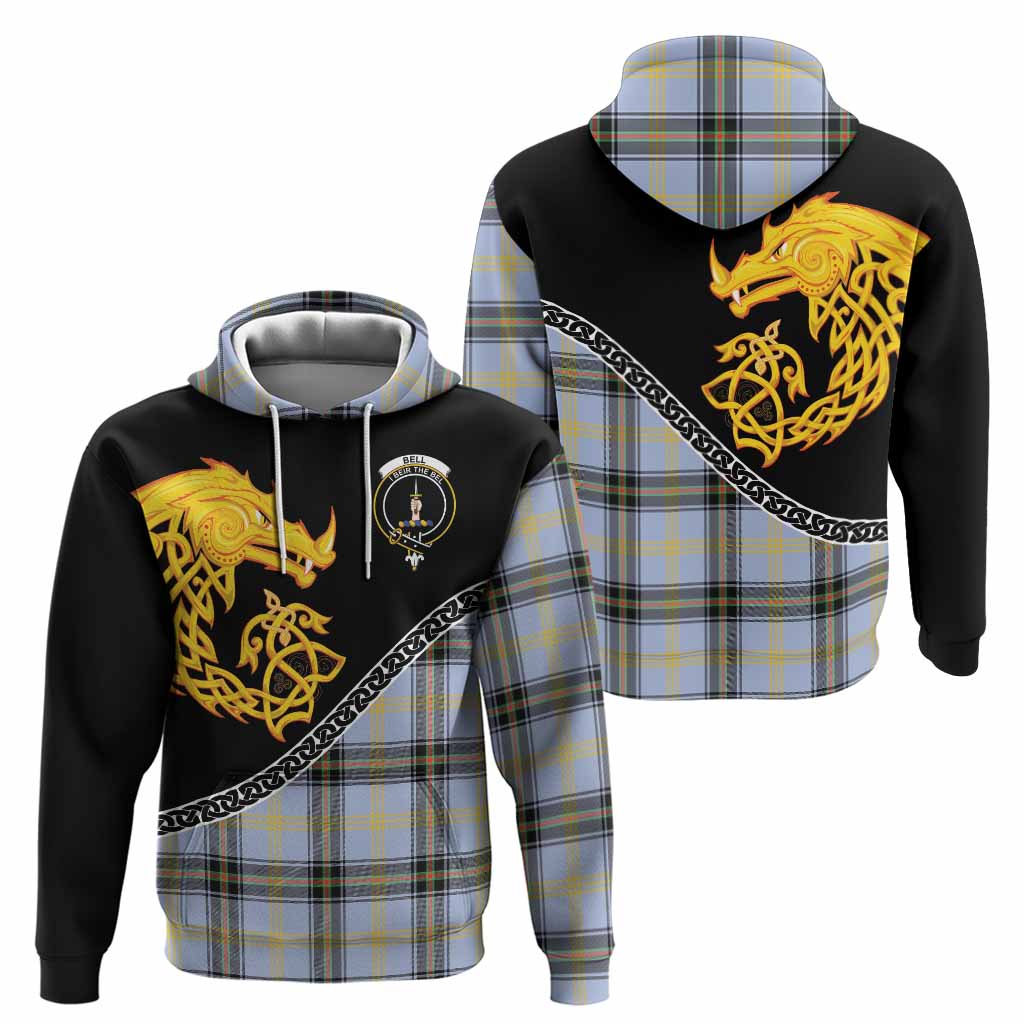 Bell Tartan Crest Hoodie Legendary Dragon Knot Half Style